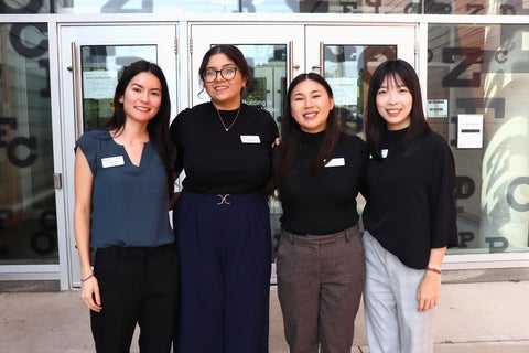 Four young women