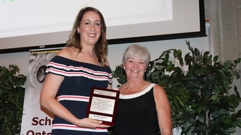 The RACH Memorial Award  Presented to Kaitlyn Skinner  by Rachel’s mother, Mrs. Joanne Higgins