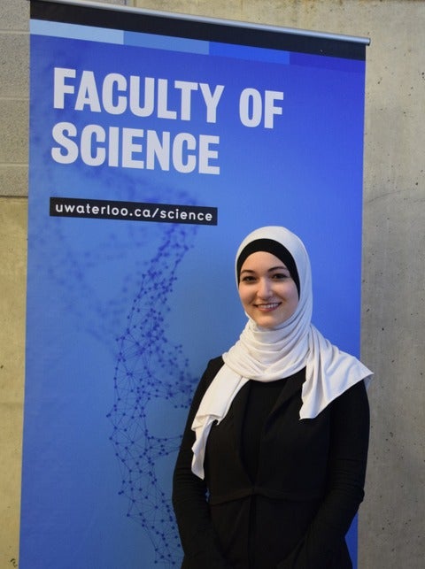 Yara Mohiar who placed first in the Science Faculty Heat of the 3 Minute Thesis (3MT) 2020 competition!
