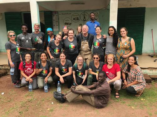 The team at the Bandafassi Clinic