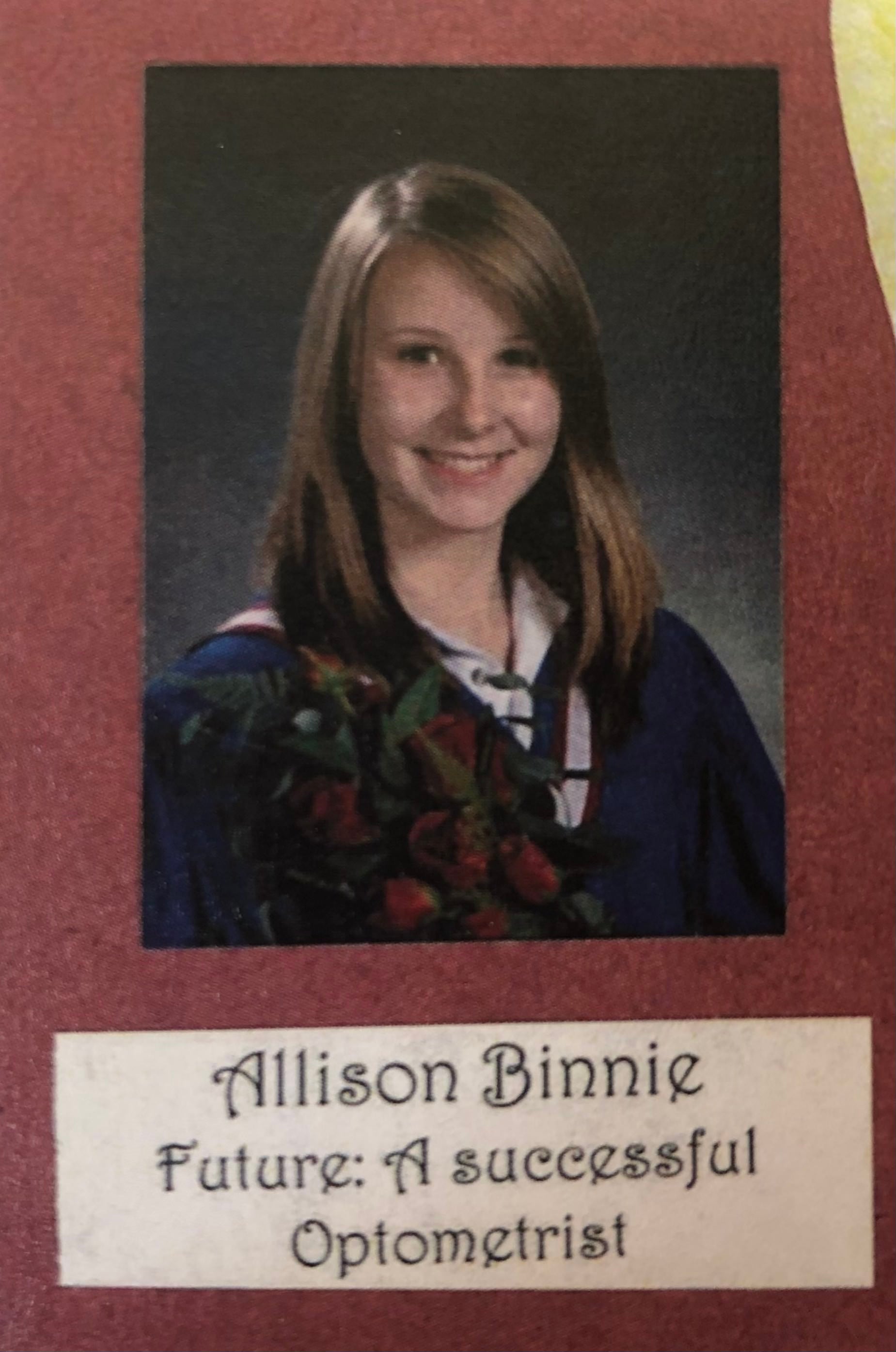 Allison Binnie graduation photo