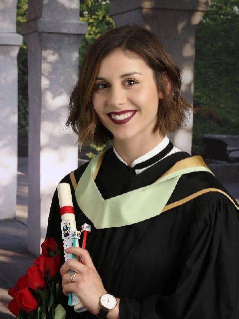Morgan Jackson in her graduation gown