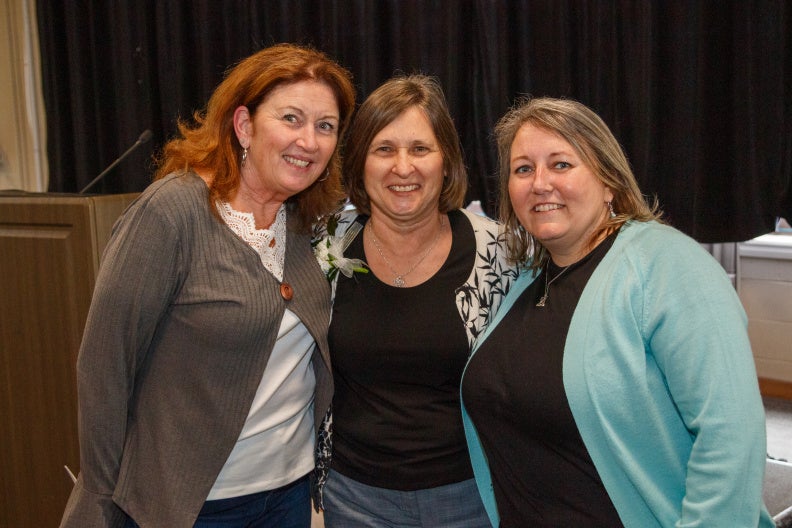 Rosemary with two colleagues from the clinic