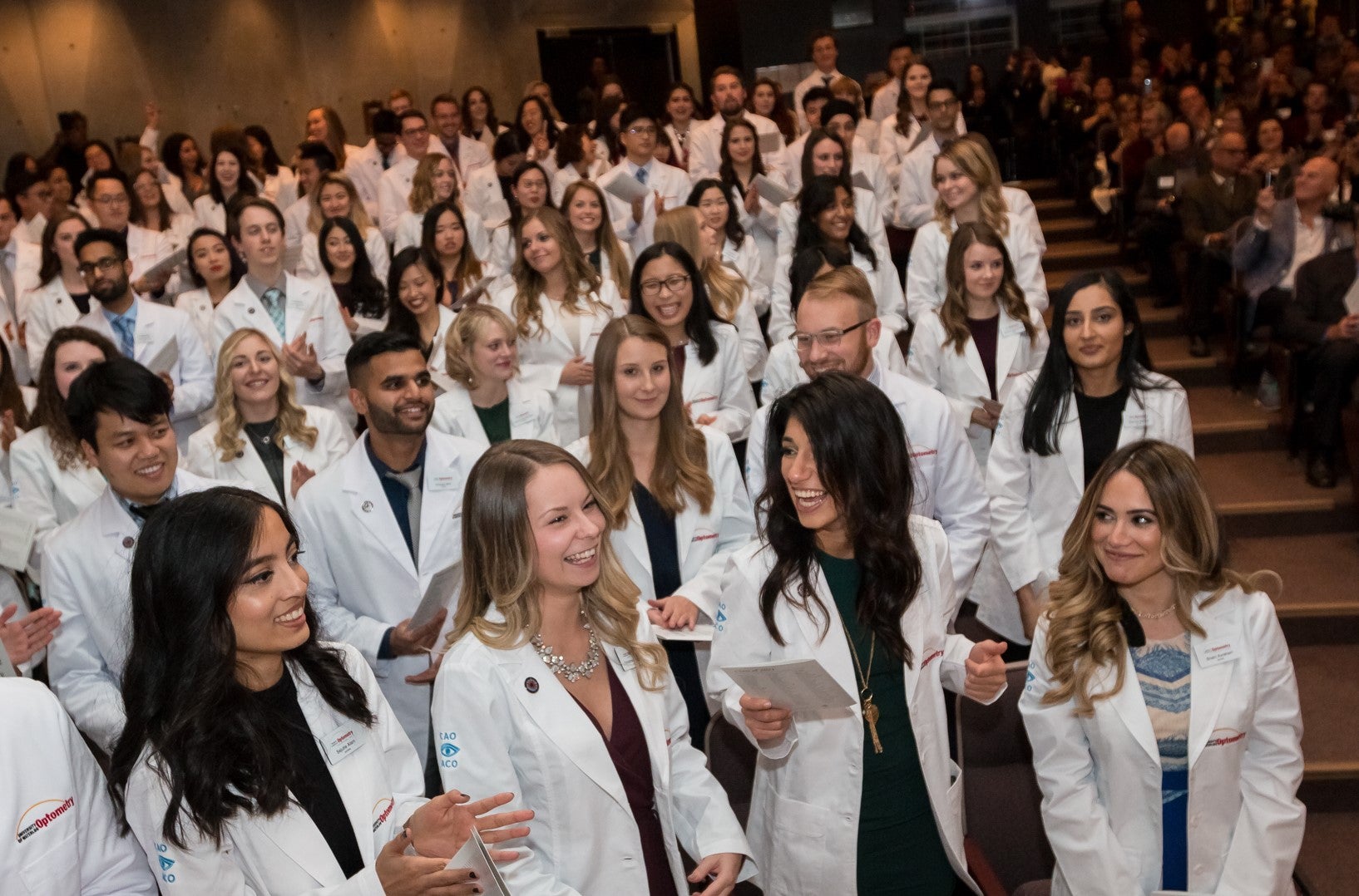 White coat ceremony image from last year