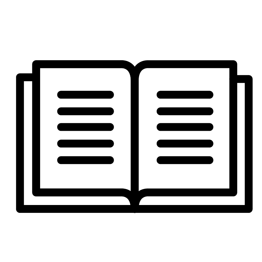 icon of an open book