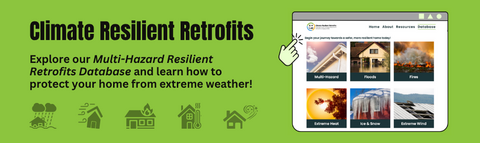 Climate Resilient Retrofits logo and website screenshot