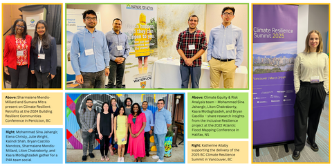 Collage of photos of the P4A team