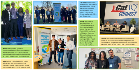 Collage of photos of the P4A team