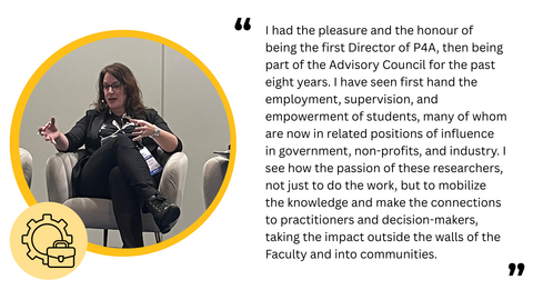 Photo of Shawna Peddle and text