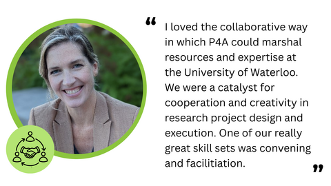 Photo of Julie Wright with text