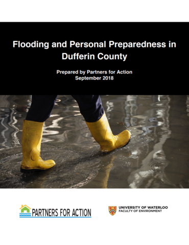 Flooding and Personal Preparedness Dufferin Report Cover