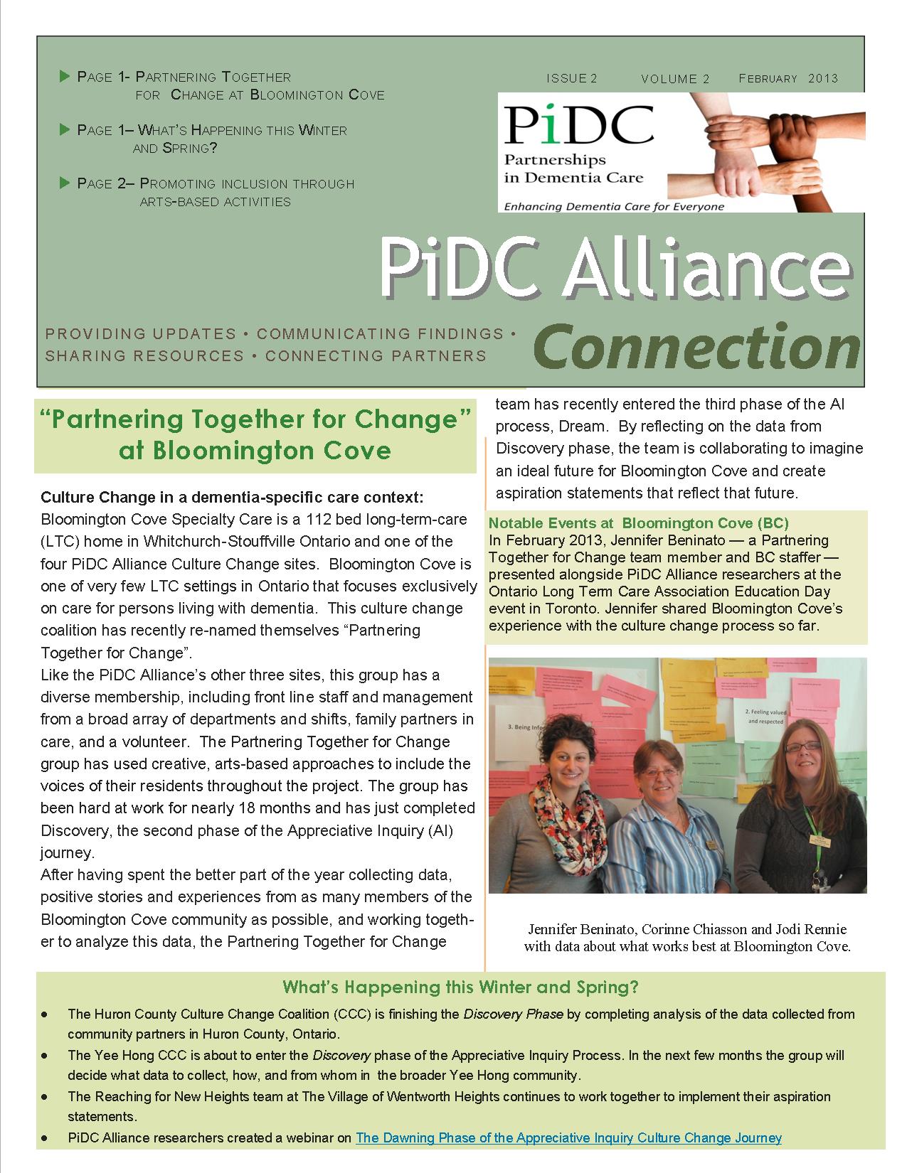 Image of PiDC Alliance Winter 2013 newsletter