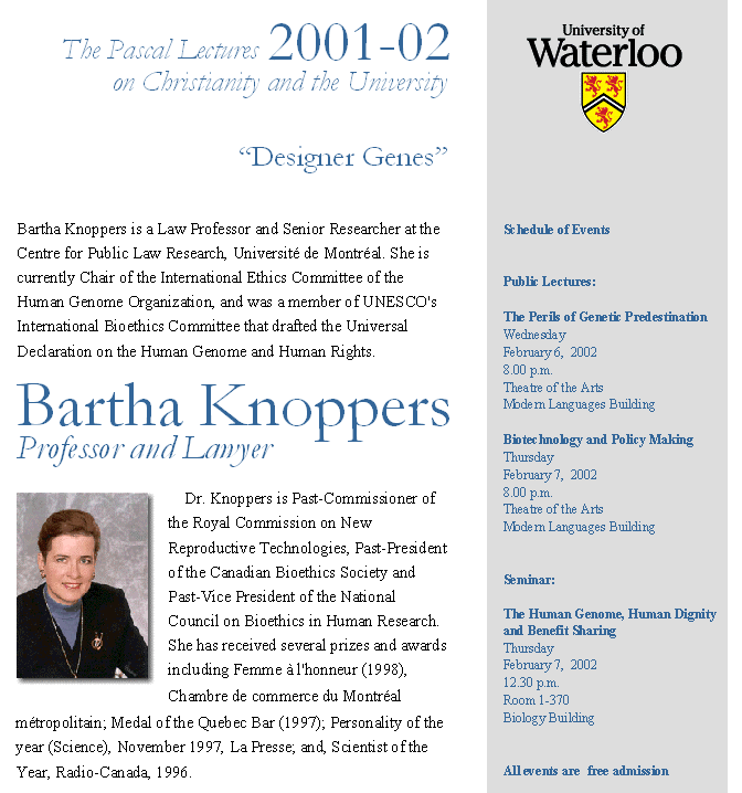 Bartha Knoppers handbill