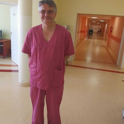 Professor Pawliszyn during work in the Military hospital in Bydgoszcz _ Poland