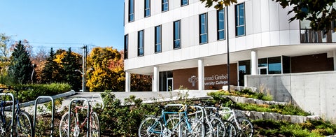 The Grebel Campus from the South entrance in late summer