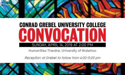 Decorative banner for convocation.