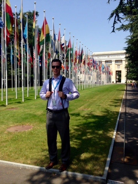 Michael Southcott at the UN in Geneva