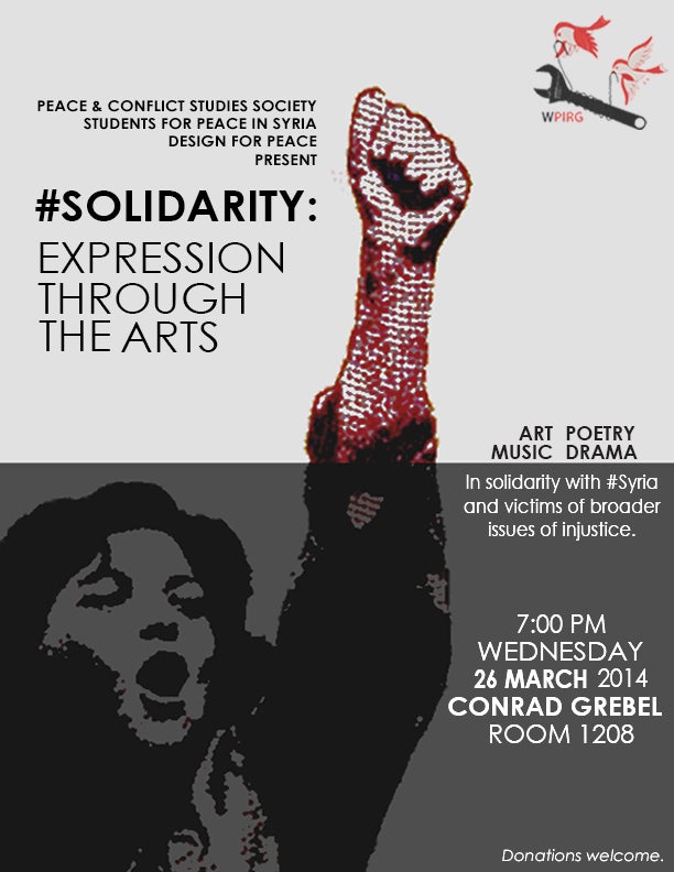 Solidarity event poster