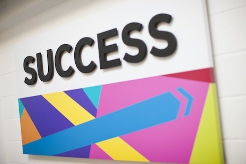 Student Success Office sign.