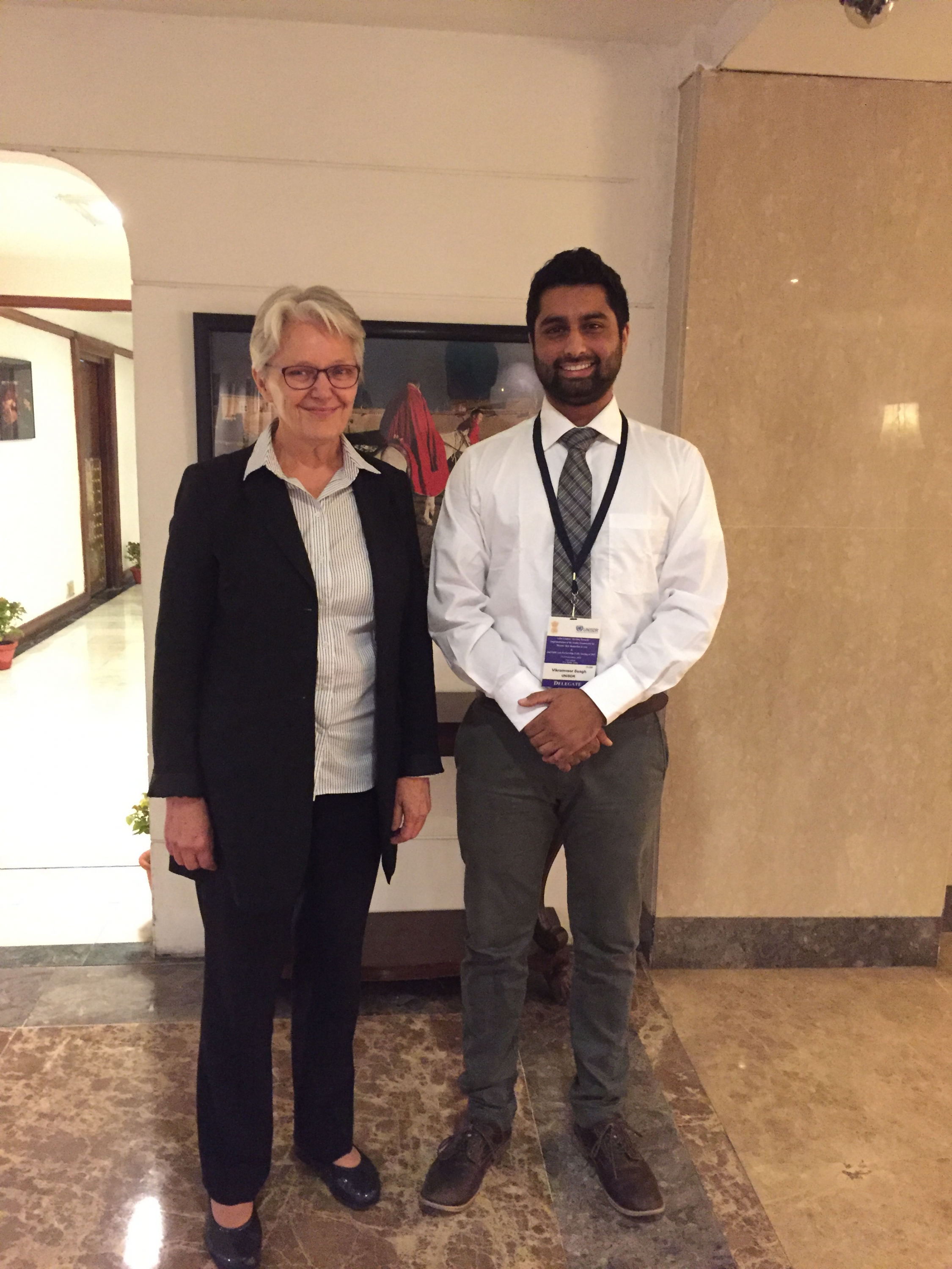 Vik with the Special Representative of the Secretary-General