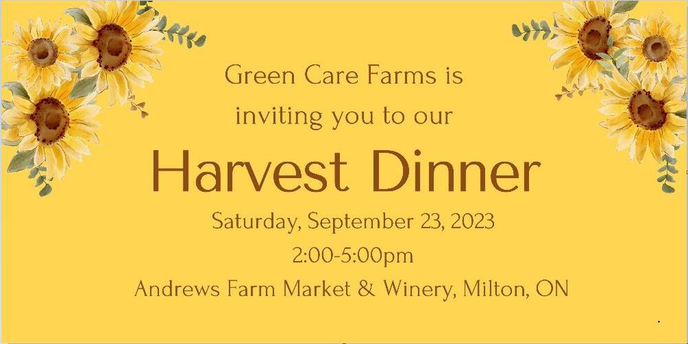 Green Care Farms Harvest Dinner