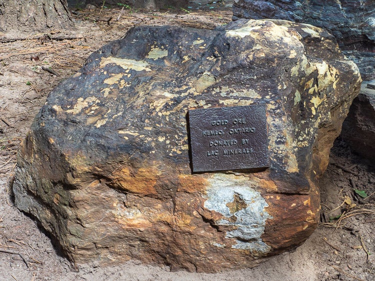 Gold ore in the Peter Russell Rock Garden