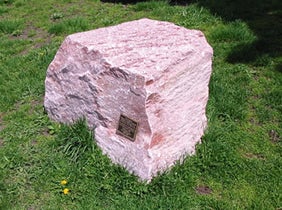 Micaceous quartzite rock in the Rock Garden.