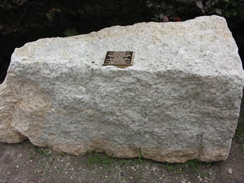 Tyndall stone in the Rock Garden.