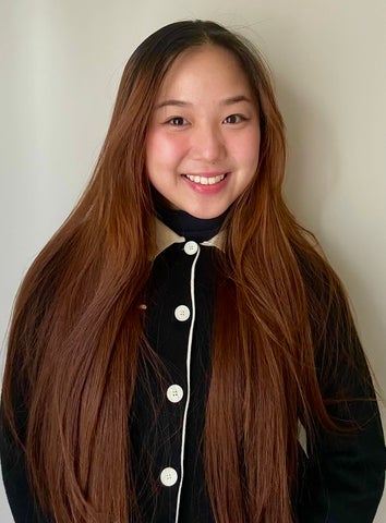 woman with long brown hair
