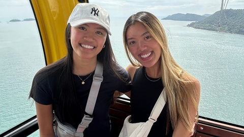 Tiana and Katrina Thai smiling