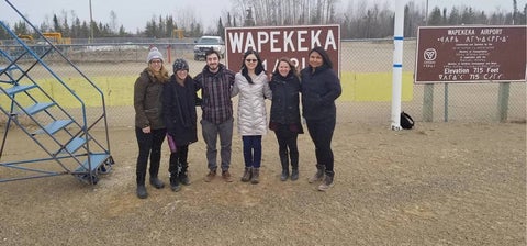 Christine and coworkers arrive in Wapeka First Nation 