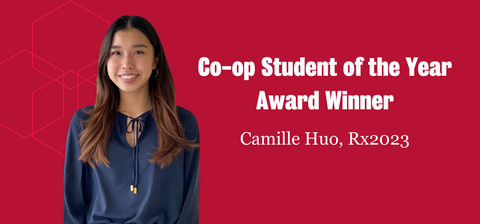 Co-op Student of the Year Award Winner, Camille Huo, Rx2023