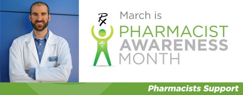 Greg Becotte smiling. March is Pharmacist Awareness Month. Pharmacists Support.