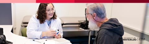 pharmacist counselling patient in meeting room