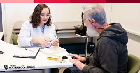 pharmacist consulting patient