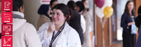 Student at open house