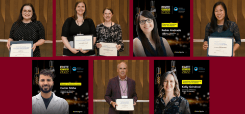 Collage of award winners