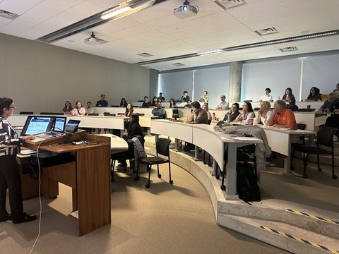 Research Day keynote and audience