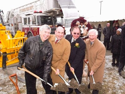 Breaking ground on the King and Victoria site
