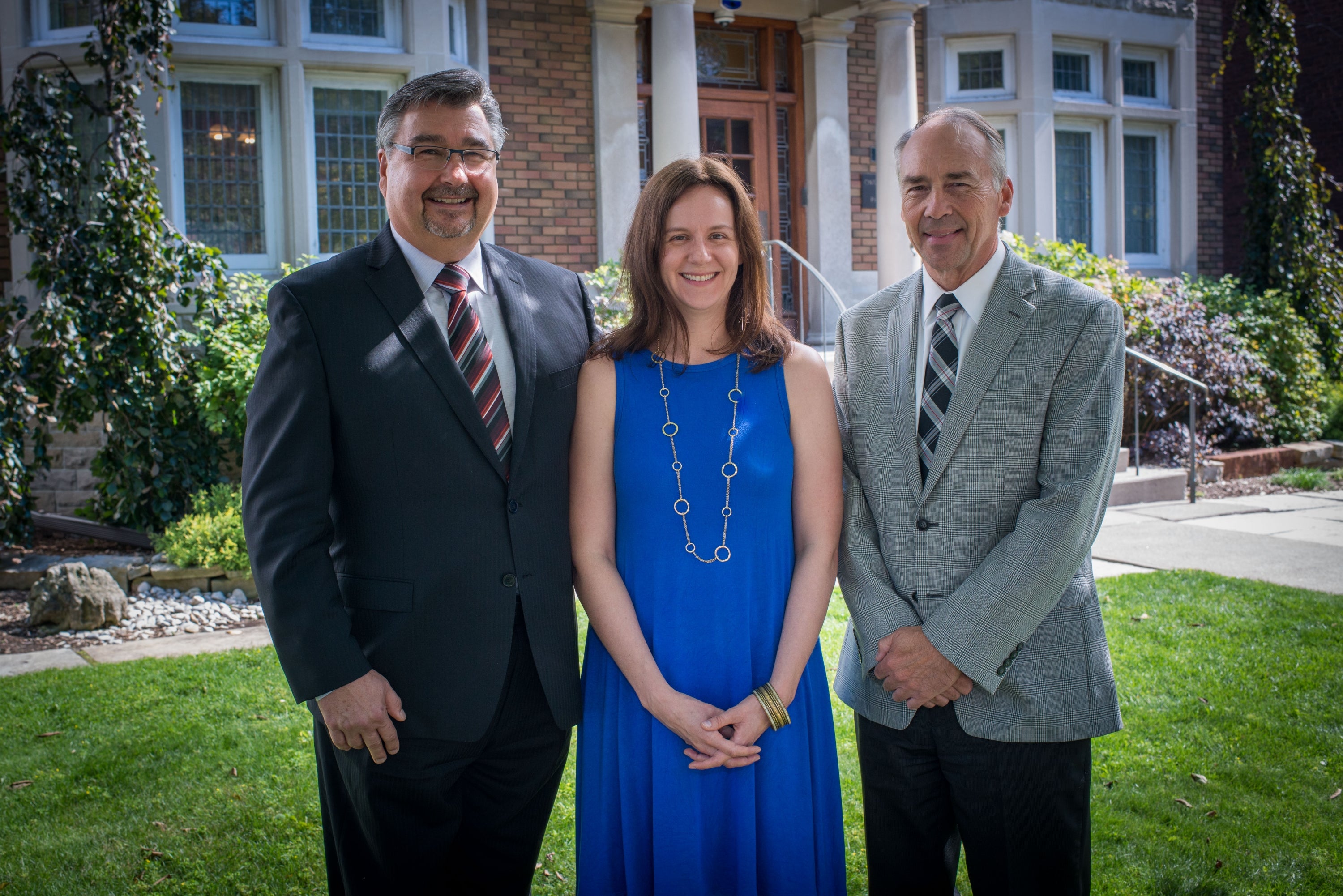 Marshall Moleschi, former OCP registrar, Dr Kelly Grindrod, and Dr David Edwards
