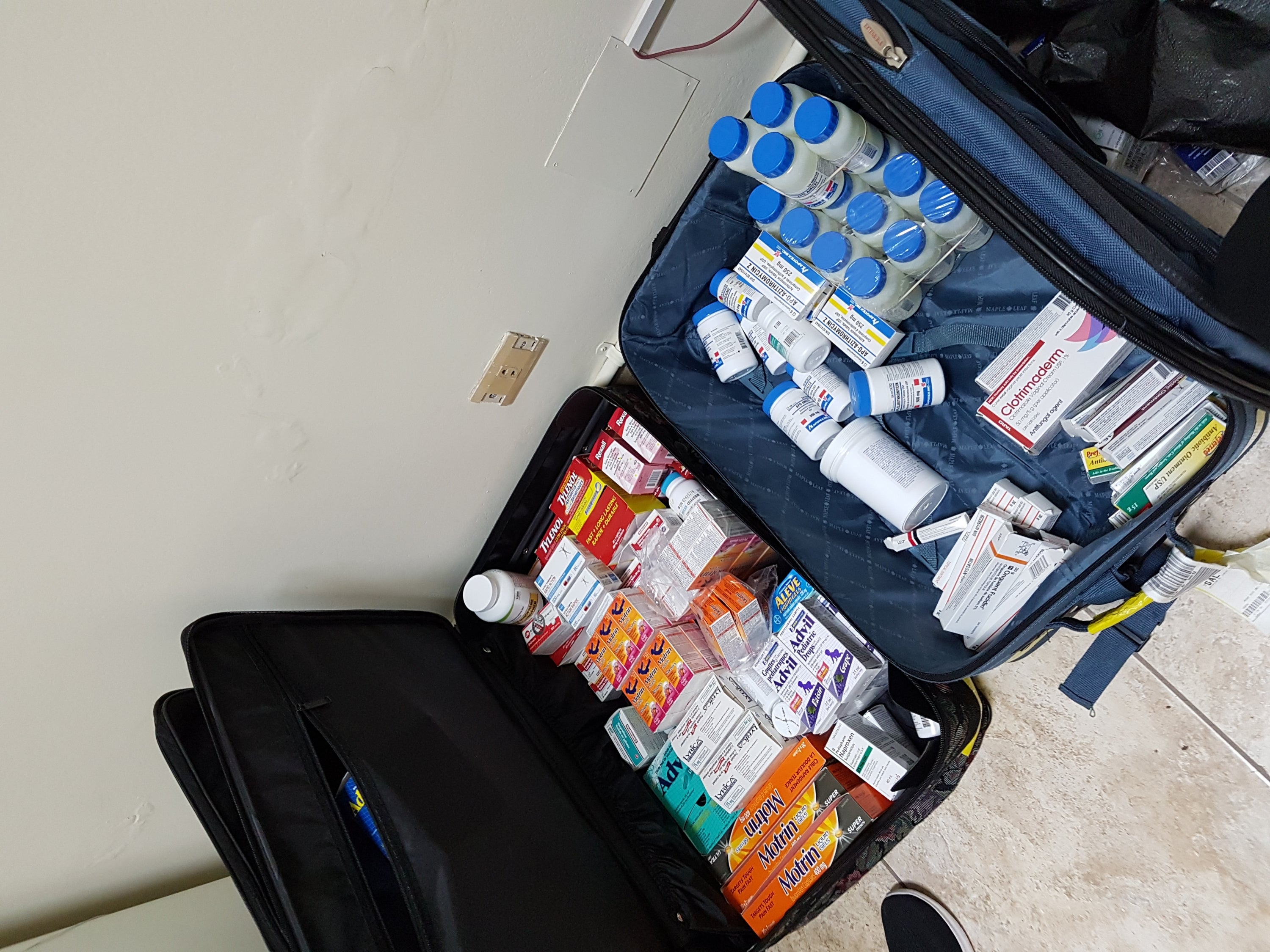 Bag of medical supplies