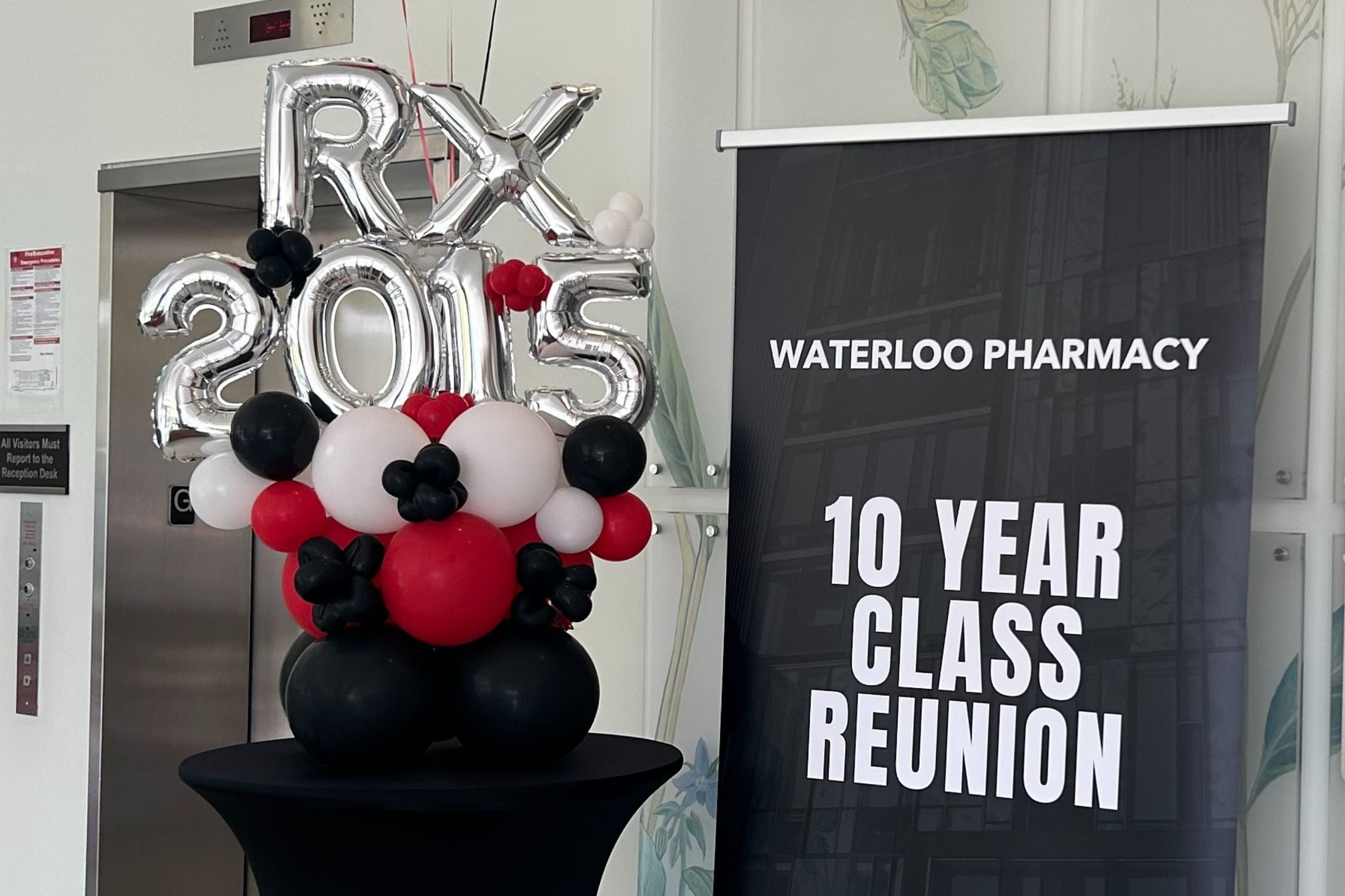 Banner and Rx2015 balloons