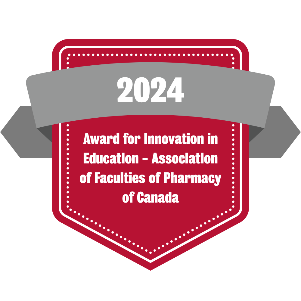 2024 award for innovation in Education from the association of faculties of Pharmacy of Canada
