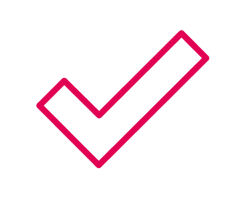 red checkmark symbol