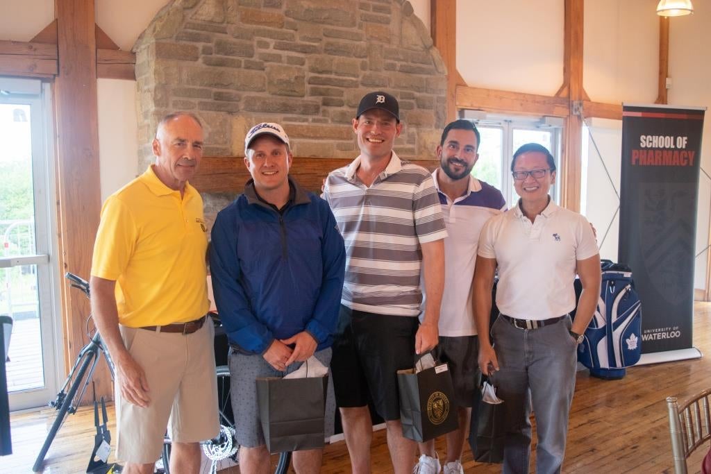 Dave Edwards and the winning alumni foursome