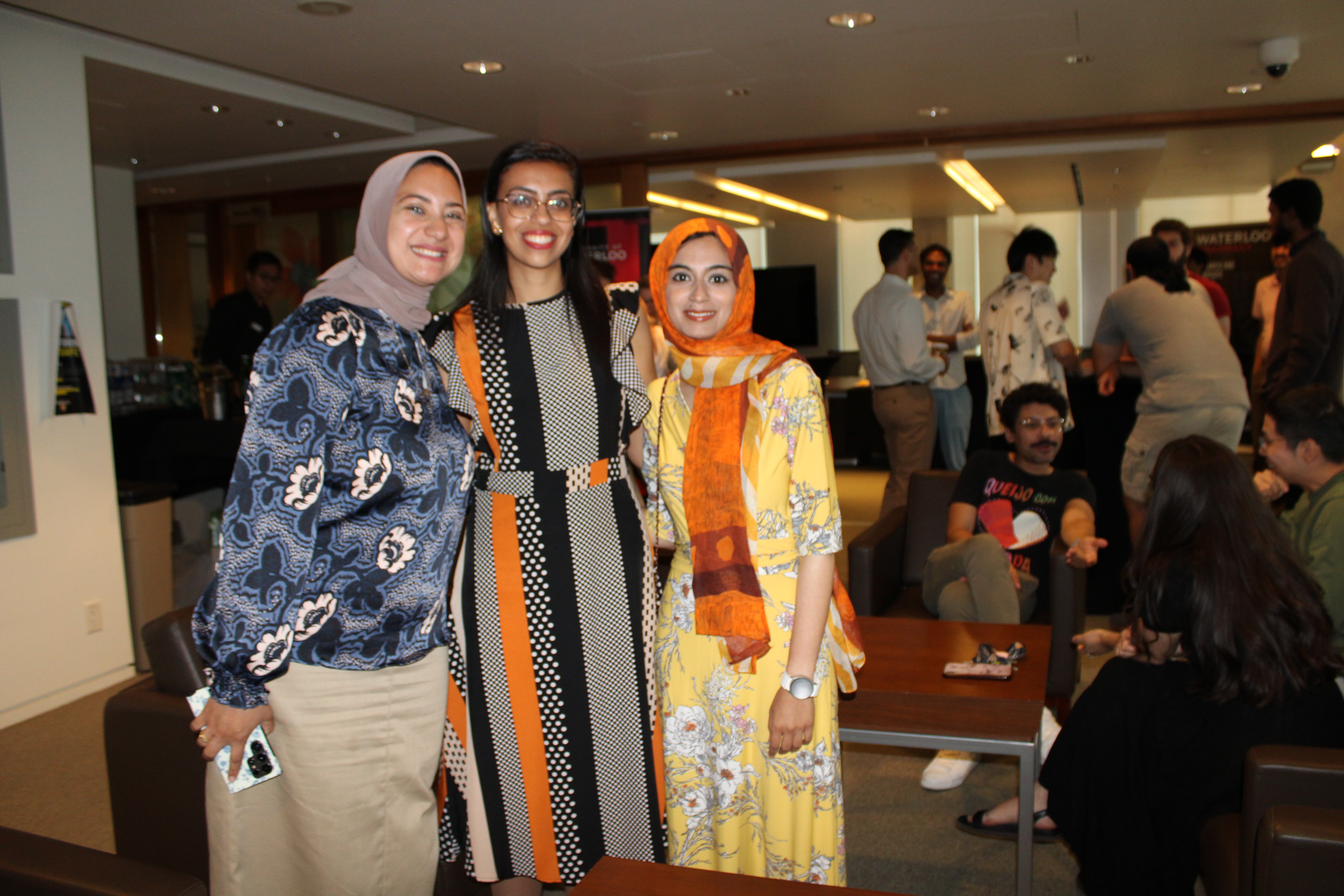 A group of women smiling