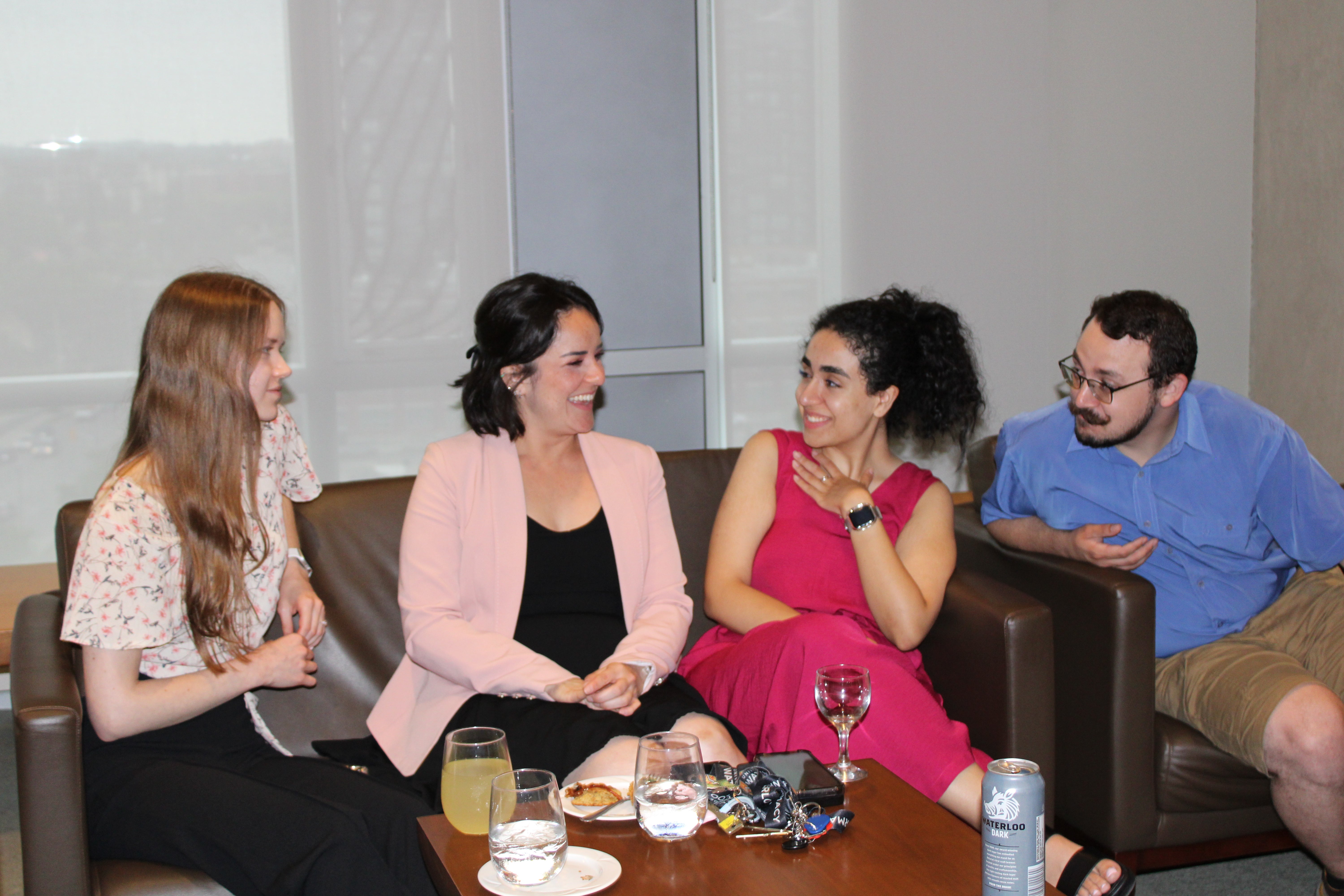 Group of students smiling and laughing