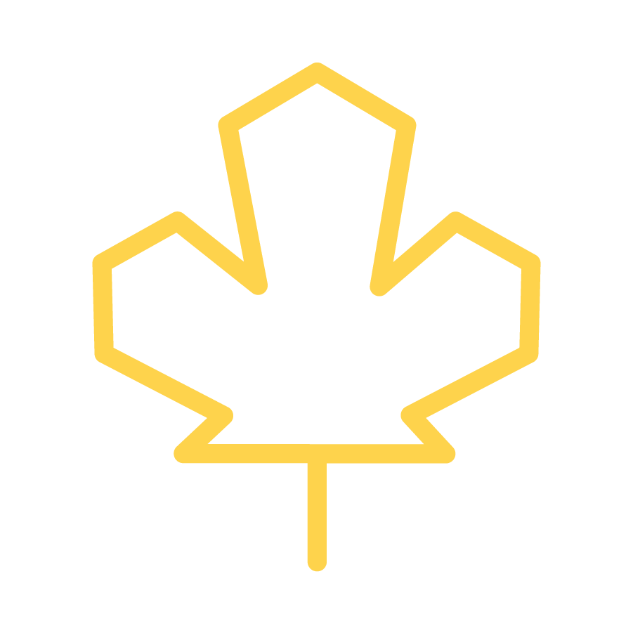 yellow maple leaf symbol
