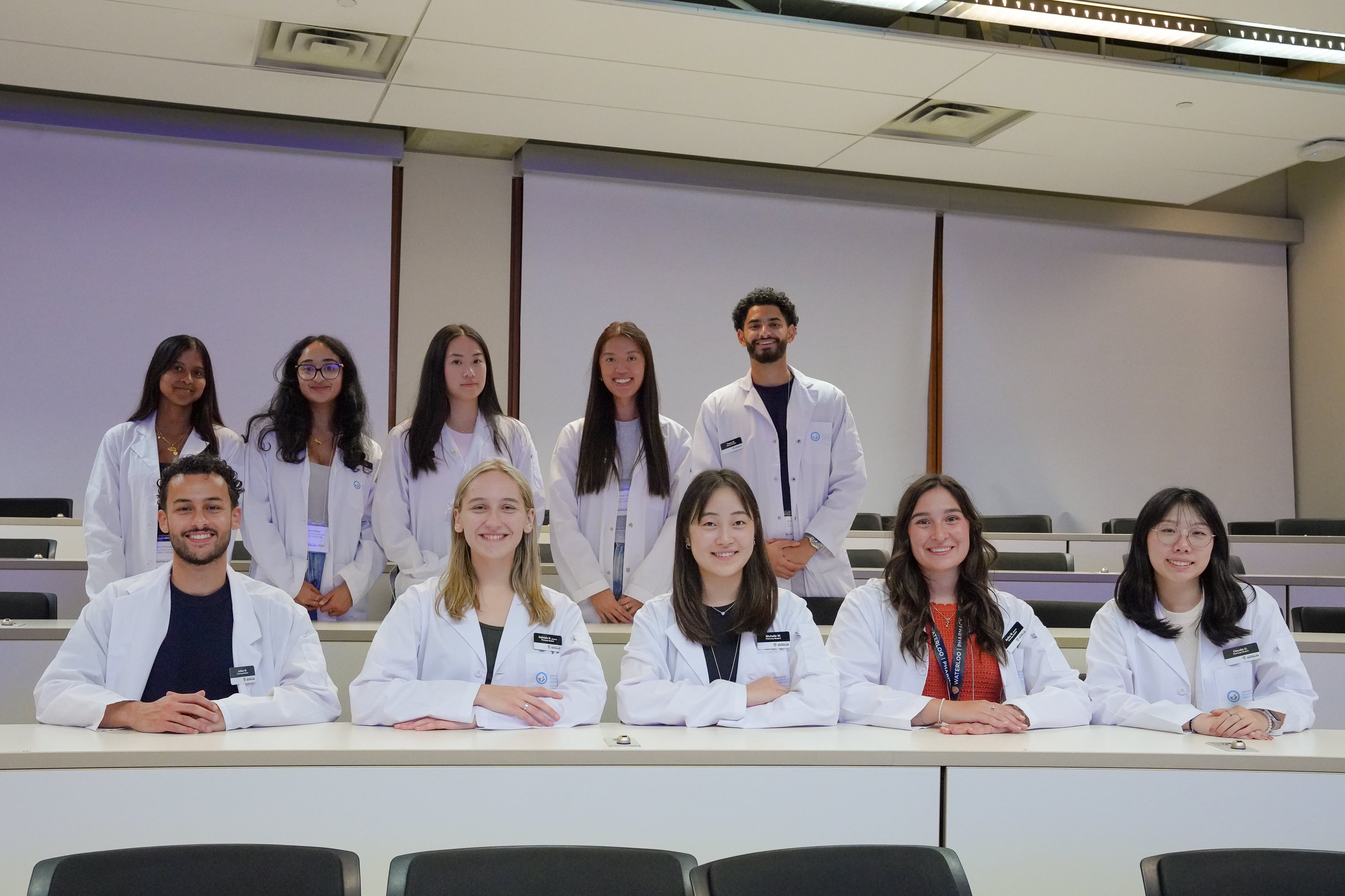 Student  smiling in a classroom