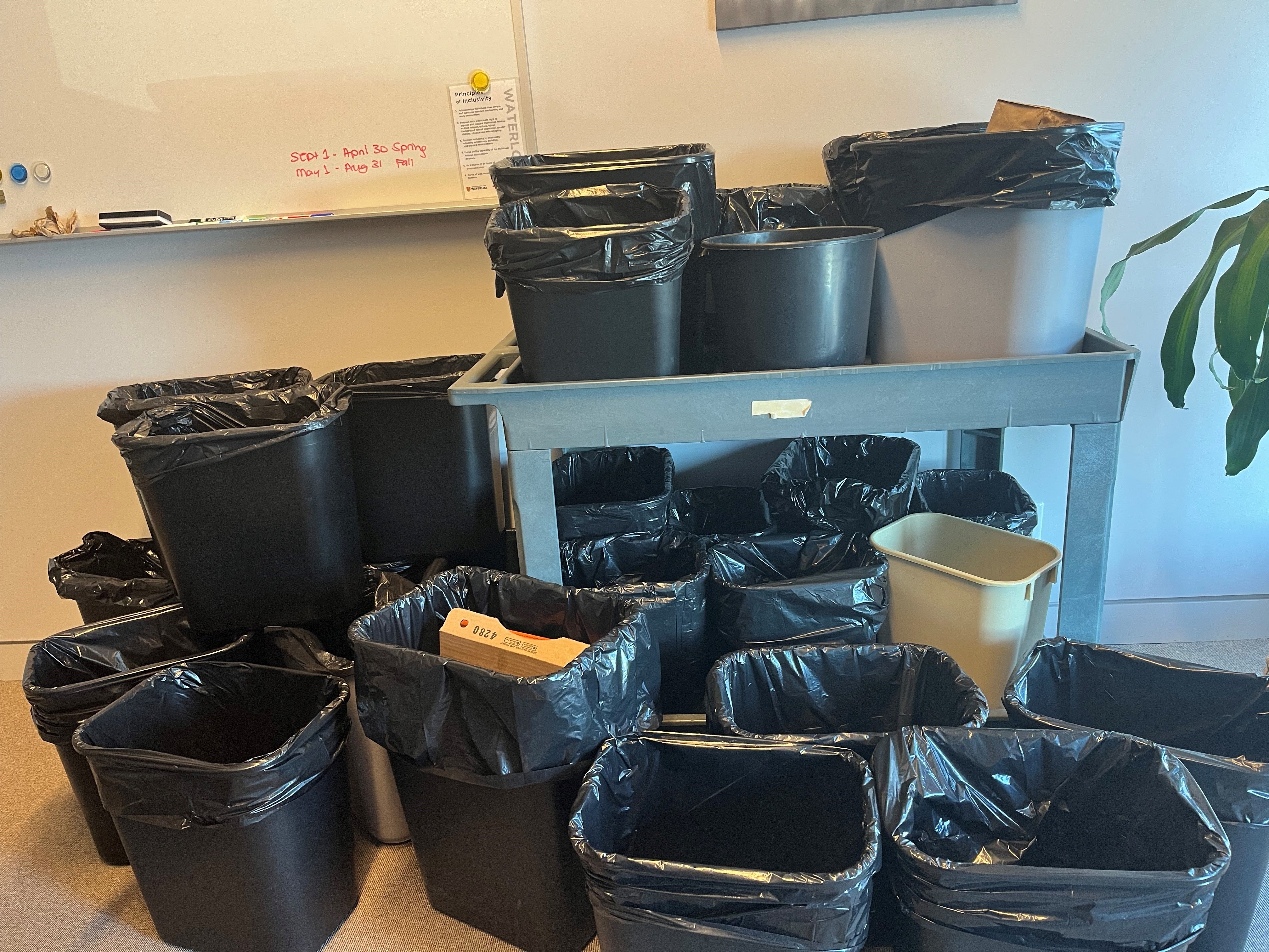 Trash bin surrender
